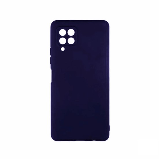 Silicone Case with Camera Shield for Samsung Galaxy A22 4g Blue